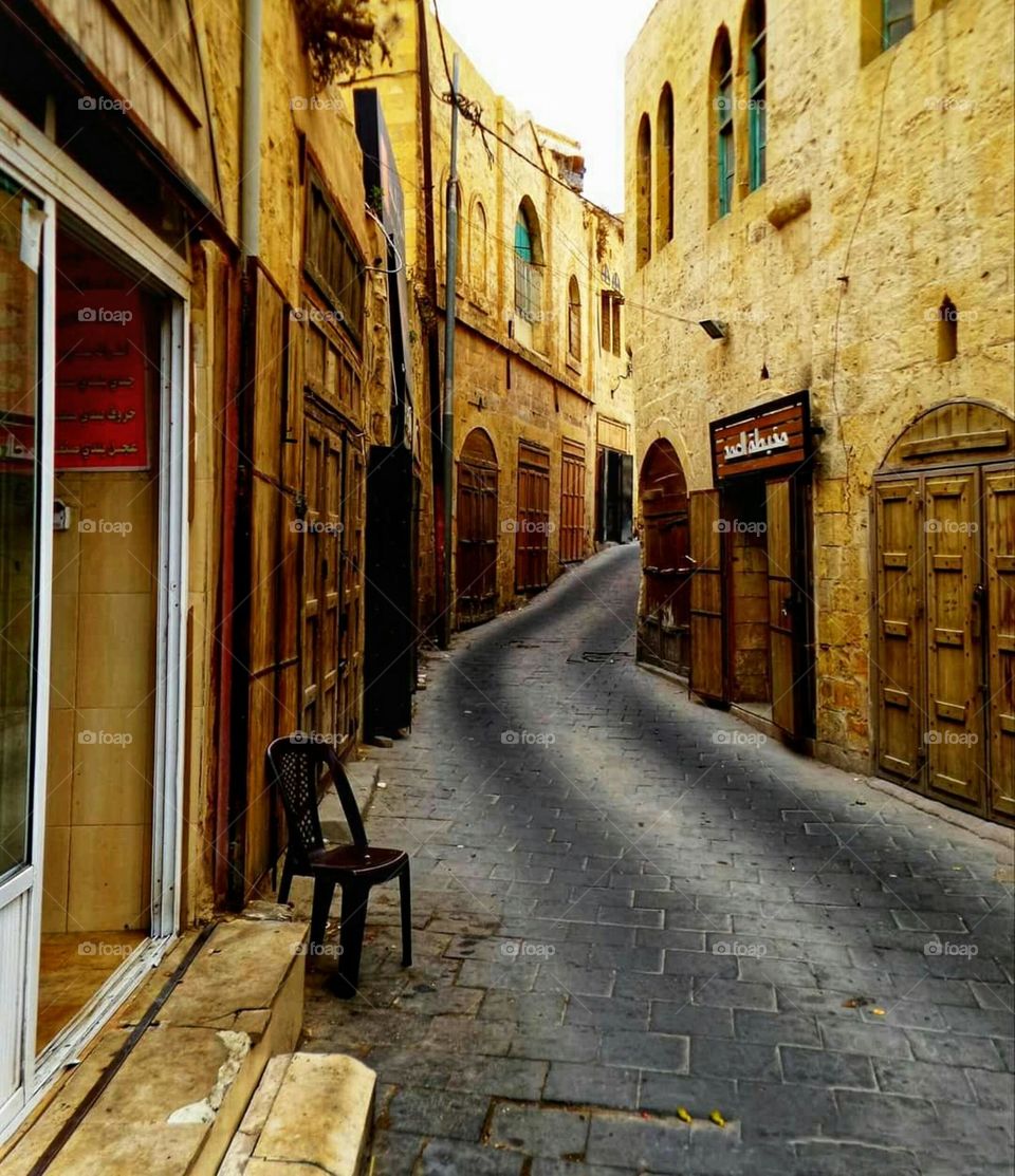 An old market in the city of Salt, Jordan