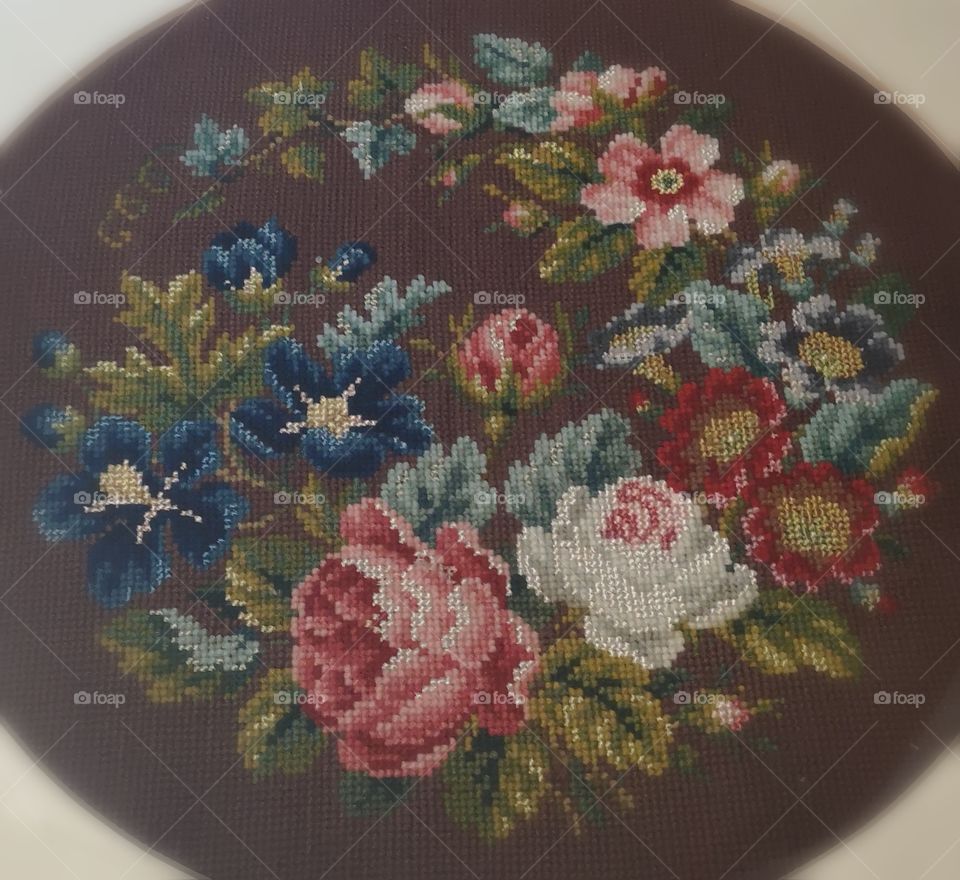 Floral embroidery, Stich a Little