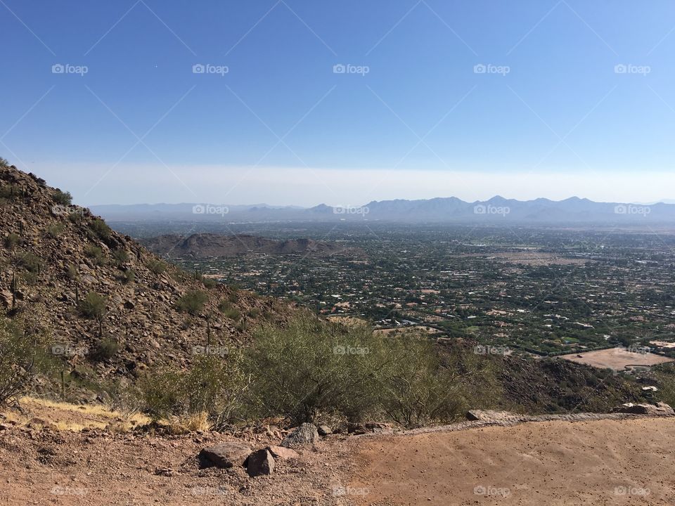 Trail and valley view.