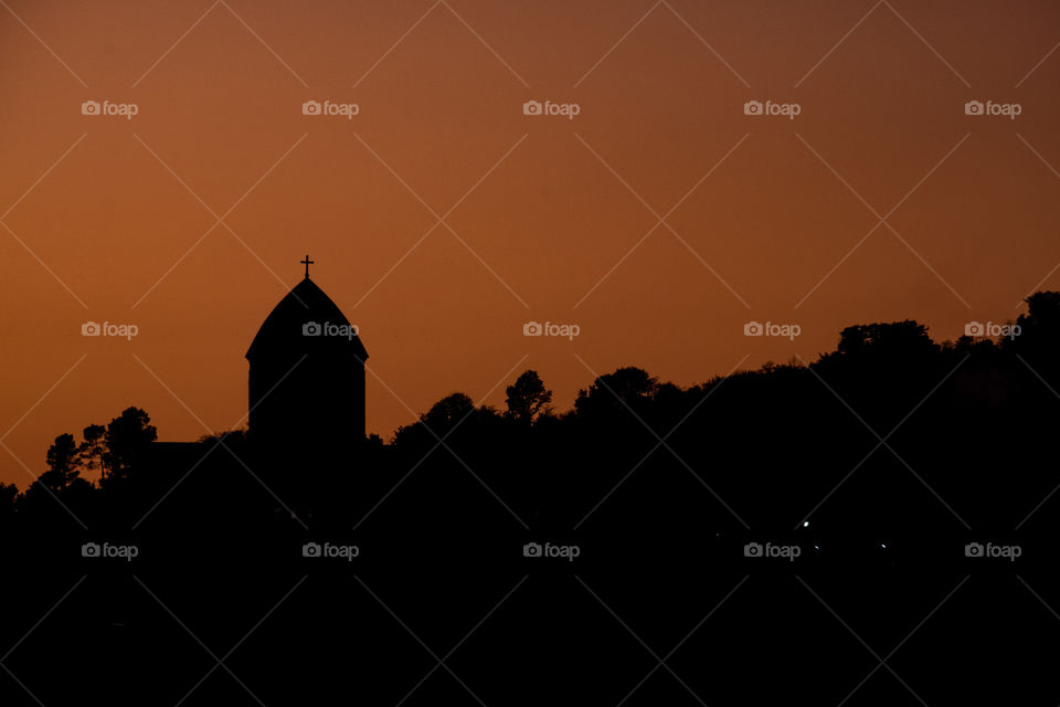 Variety shutter speed training in twilight moment at Bagrati Cathedral land scape in Kutaisi Georgia