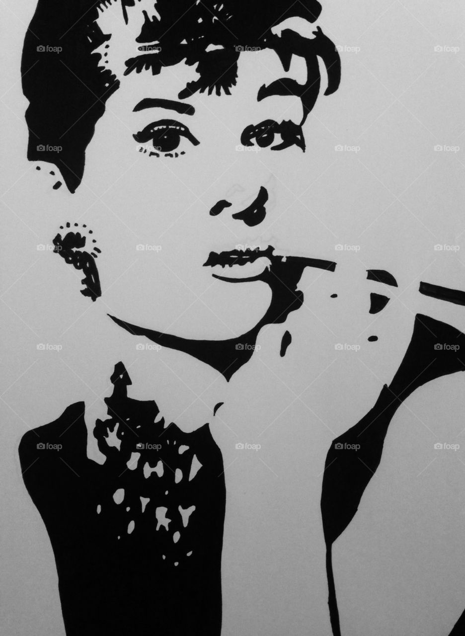 Audrey Hepburn Silhouette
