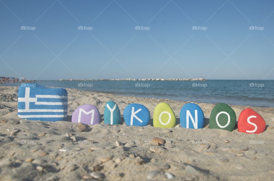 Souvenir of the greek island Mykonos