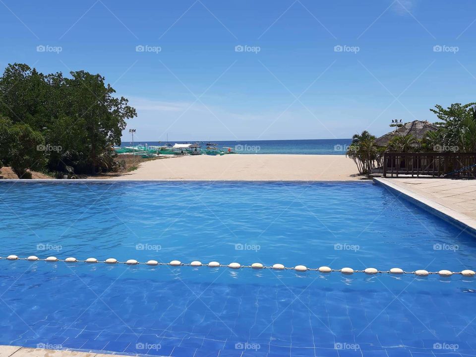 Blue skies, blue waters