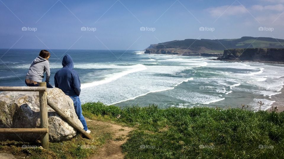 Looking at the waves