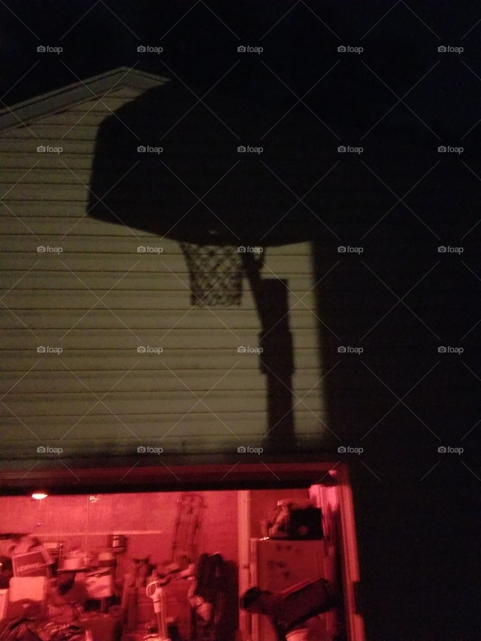 night shadow basketball net