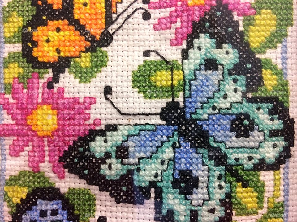 Needlepoint embroidery 