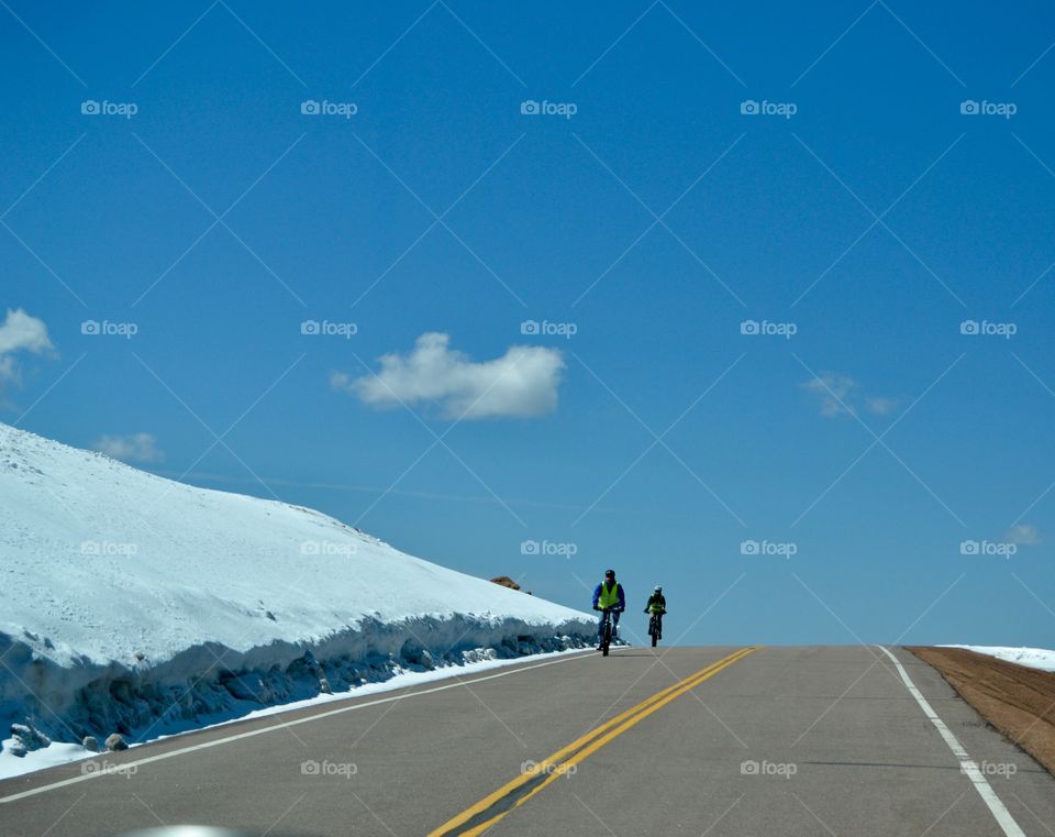 Bikes Going Down The Mountain