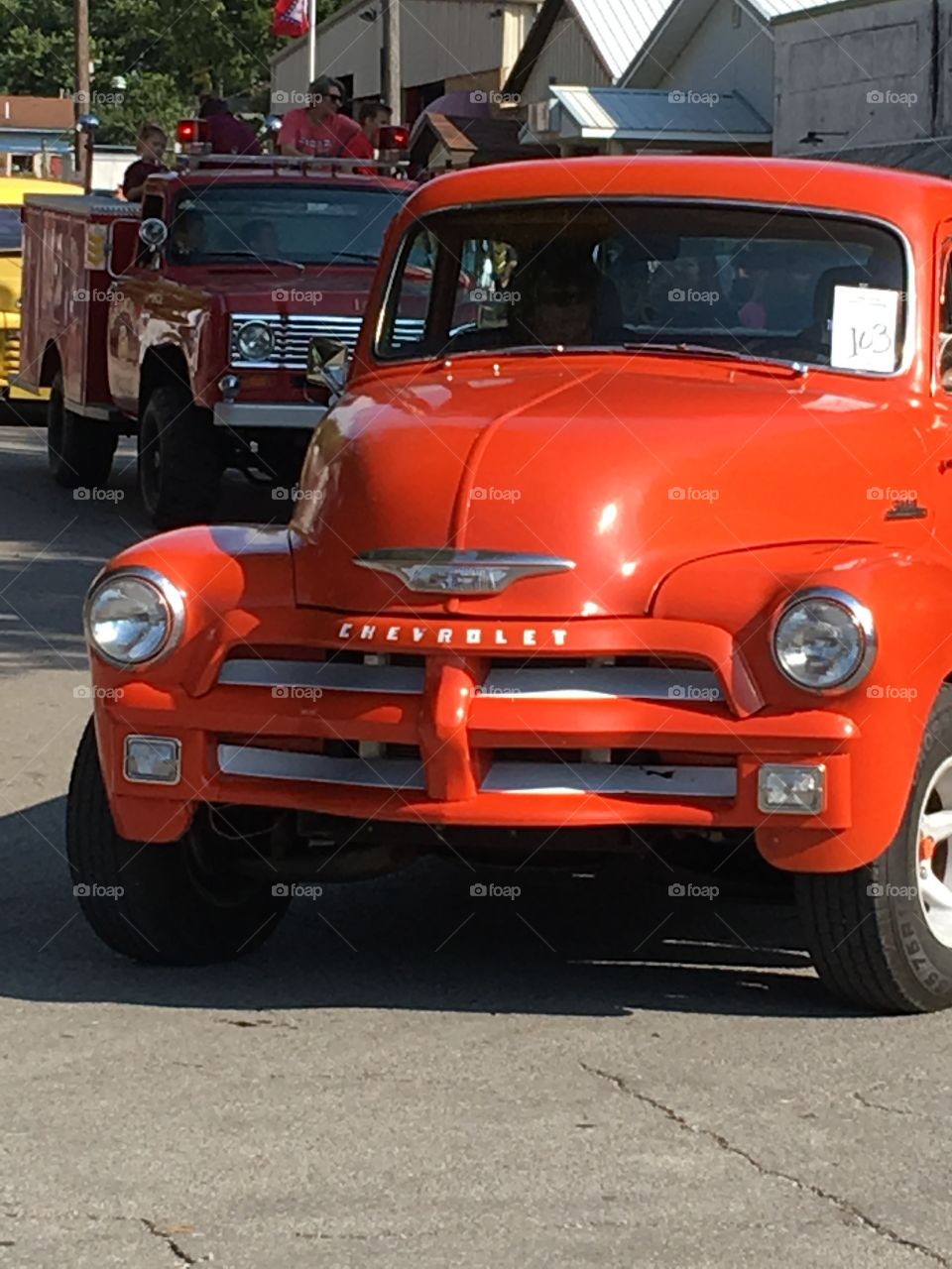 The good ole days! Going back in time at the Apple festival parade!  