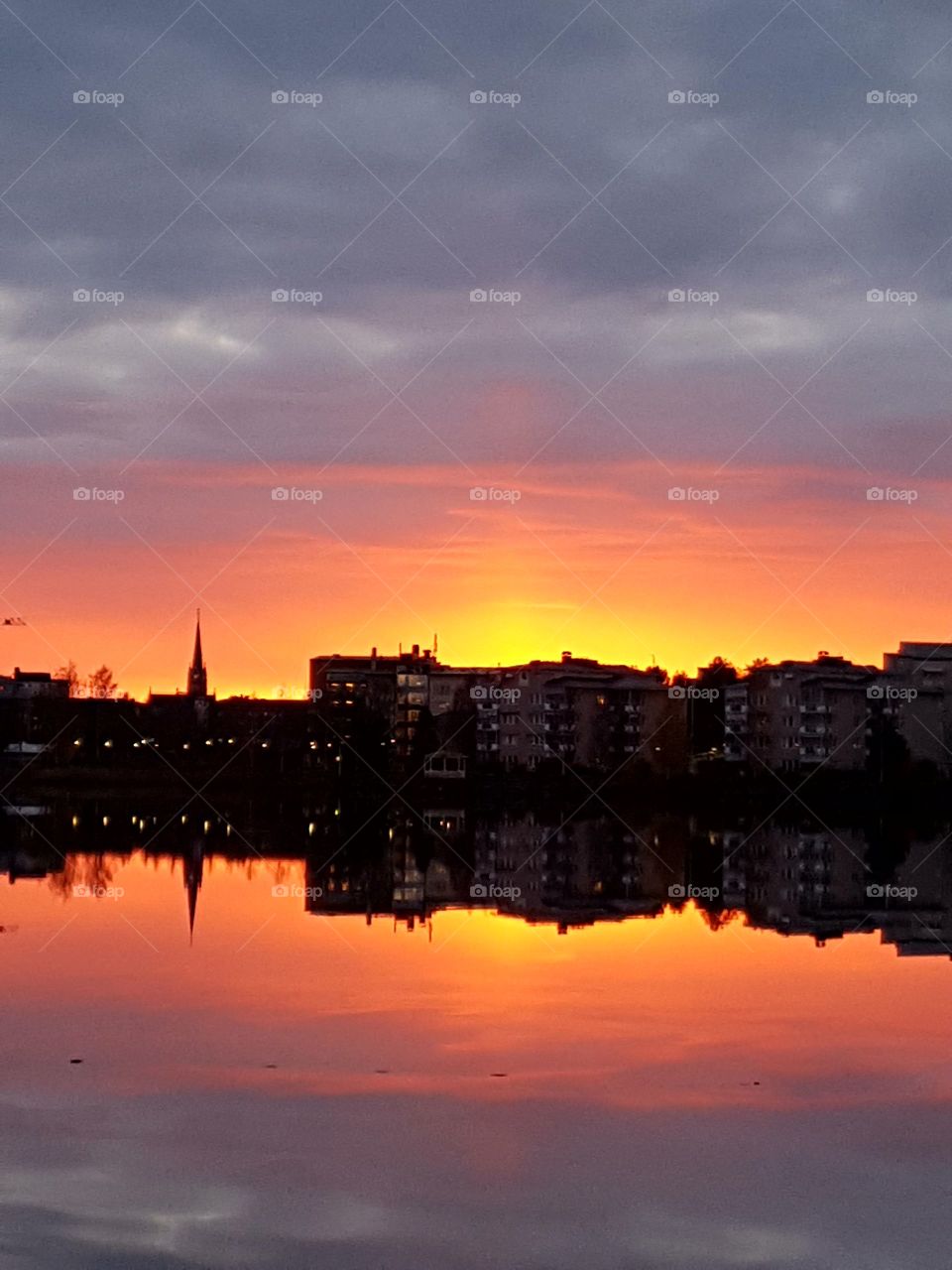 Beautiful  evening in Luleå