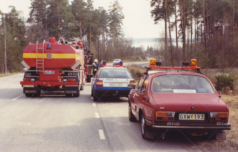 fire police firetruck rescue by MagnusPm