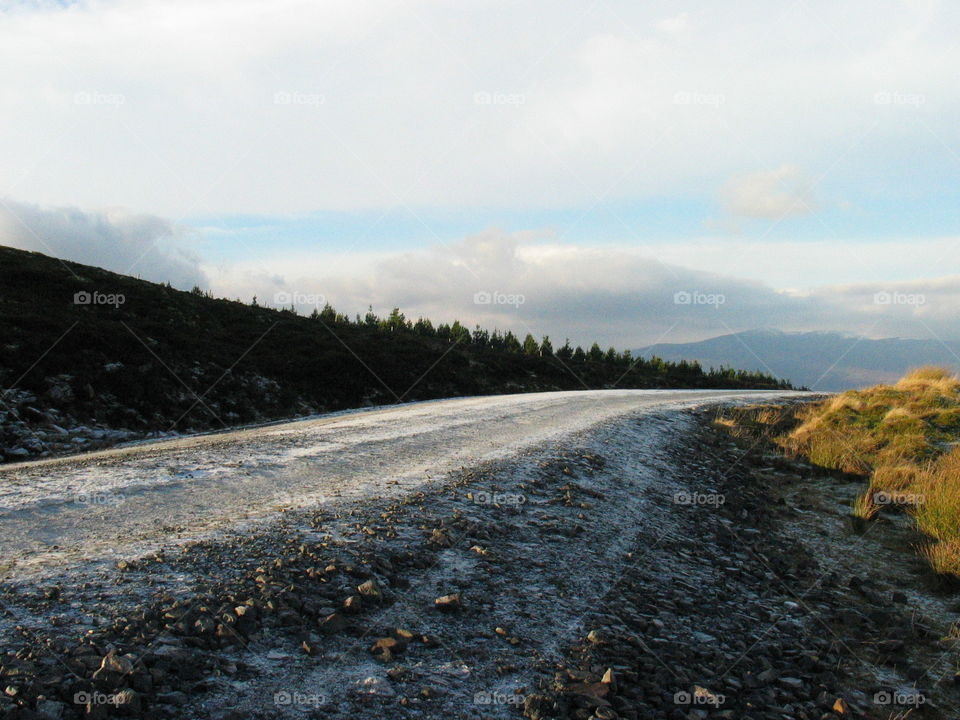 Winter Scotland Road. Taken December 2006.