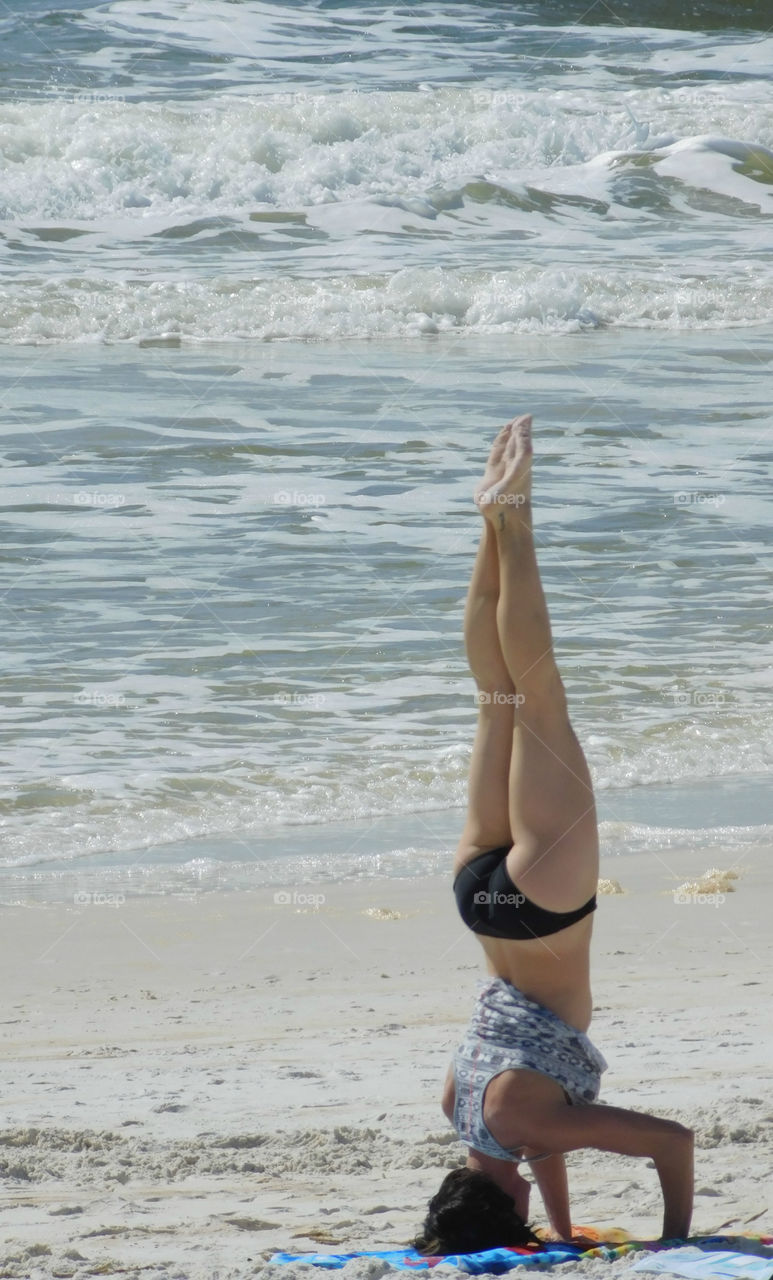 Mesmerizing Yoga on the beach in front of the Gulf of Mexico!