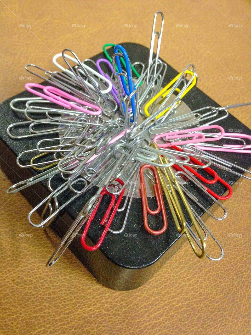 Office paper clip display