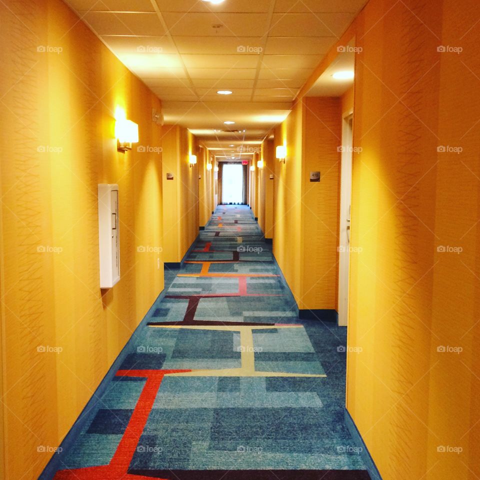 Hotel hallway

