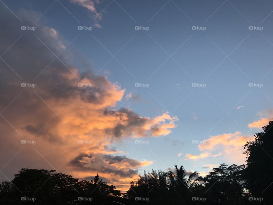 Early morning sunrise. Big Island, Hawaii. 