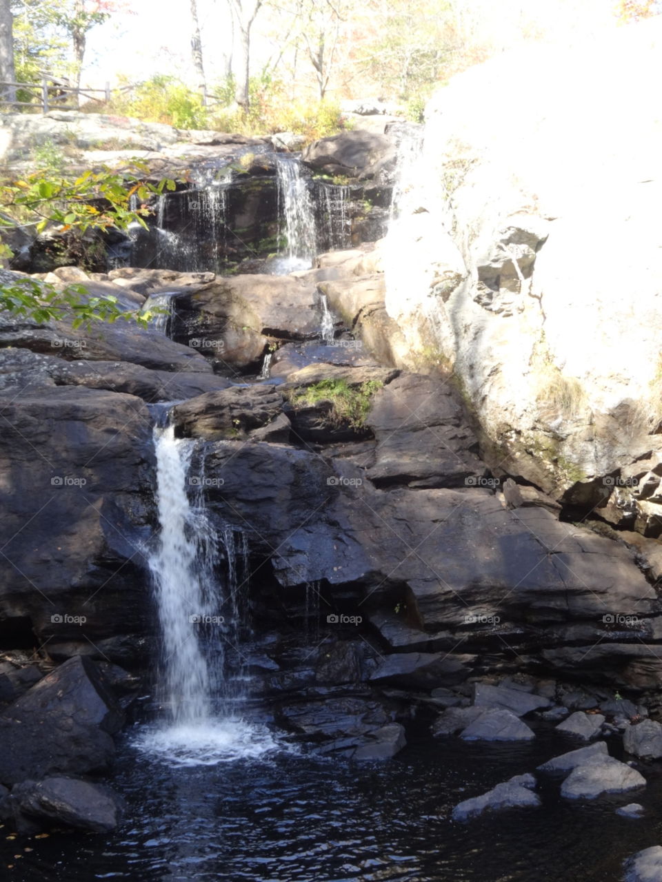 Sunshine and waterfalls makes a perfect day in Connecticut.
