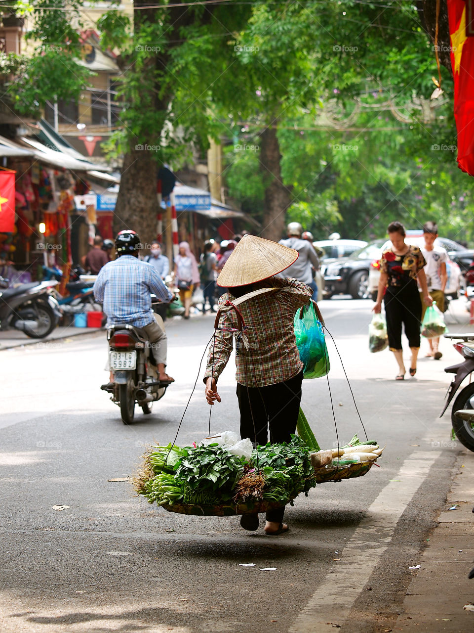 A vietnamese street vendor