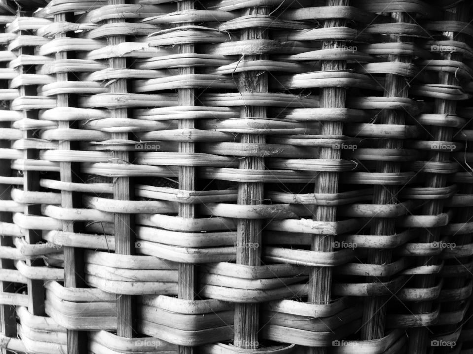 Basketry pattern in black and white 
