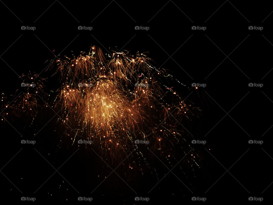 Golden fireworks