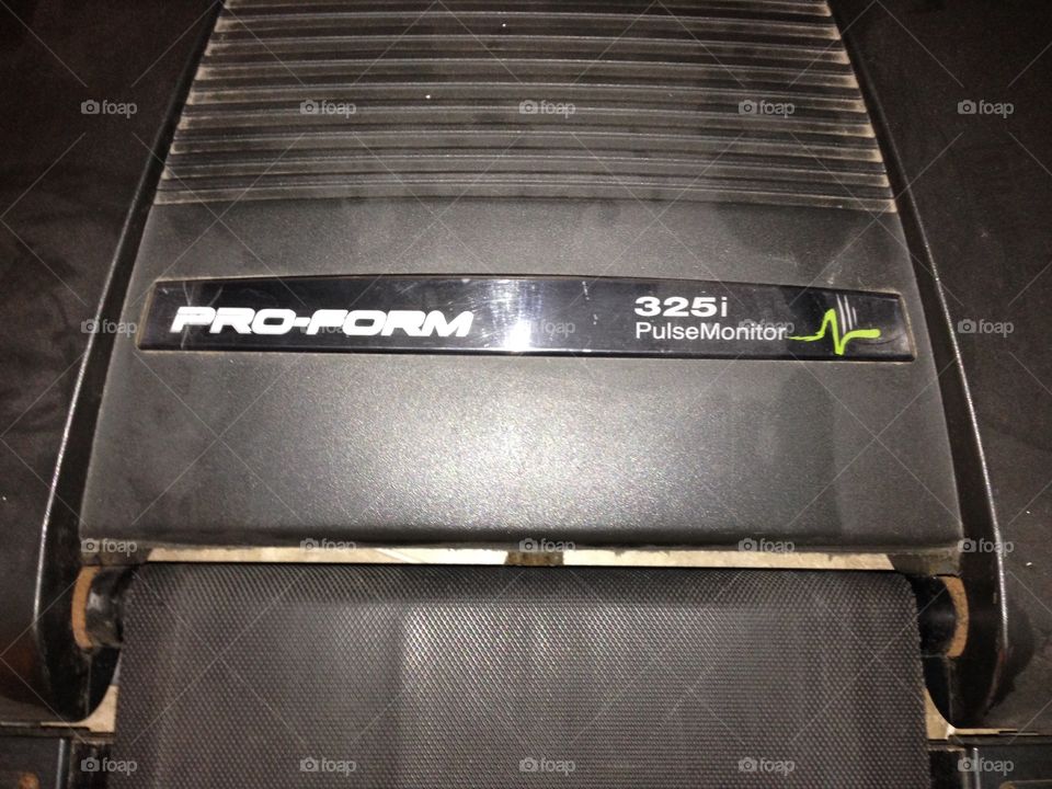 Unused dusty treadmill
