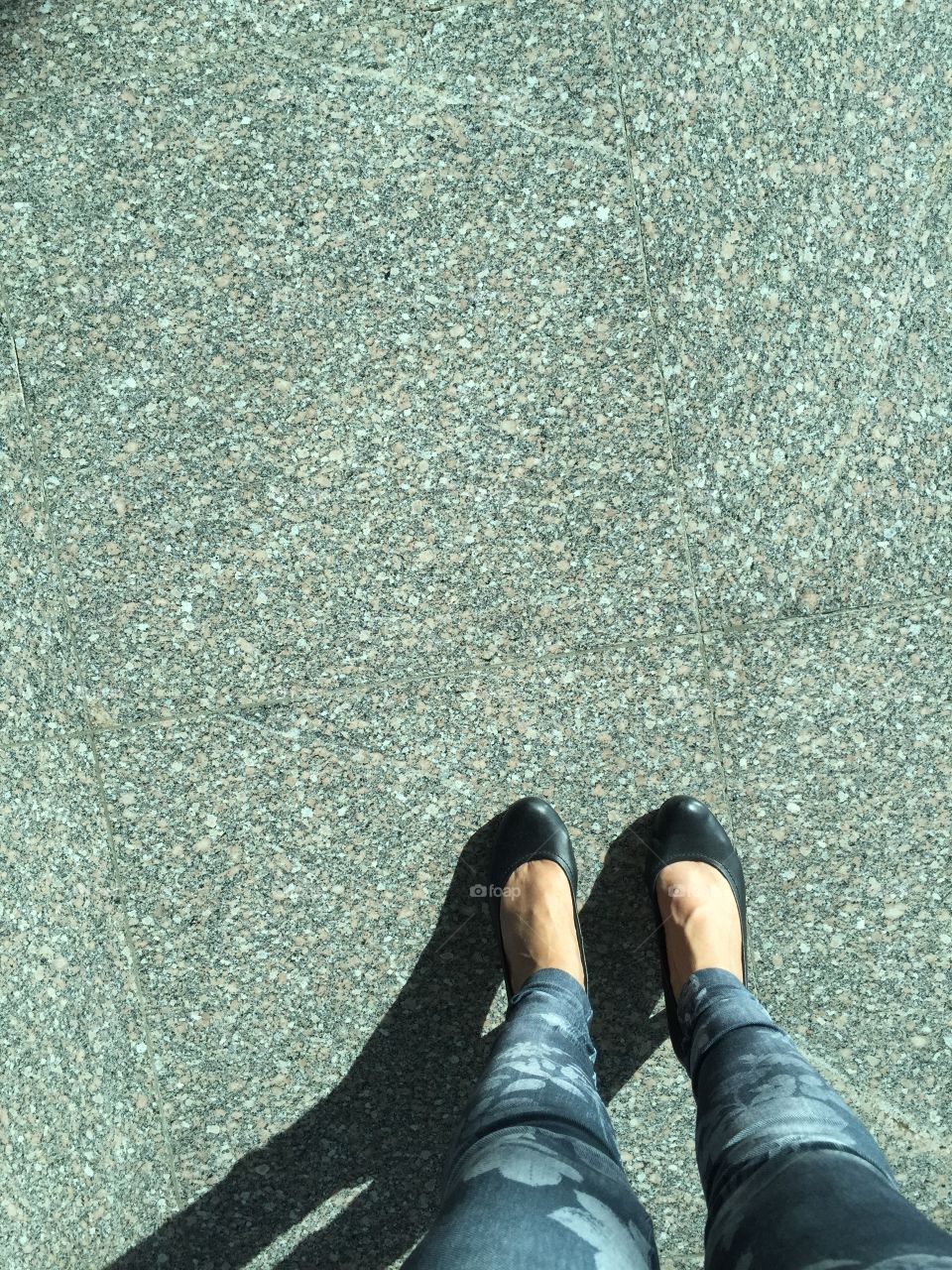 Footwear - Woman's feet from above