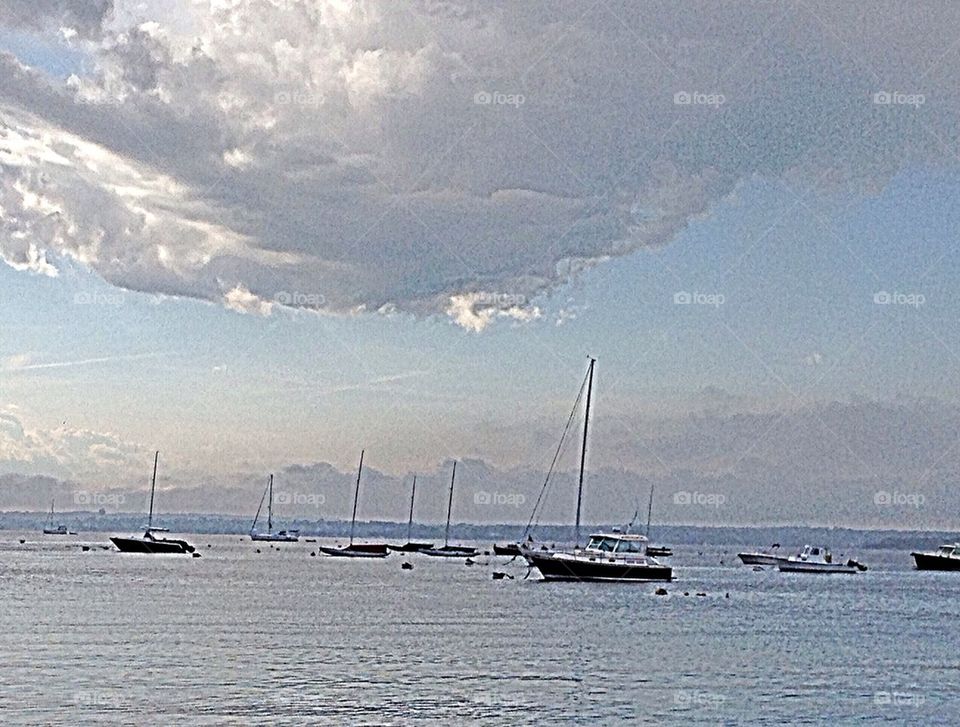 Watchhill Beach boats Rhode Island 