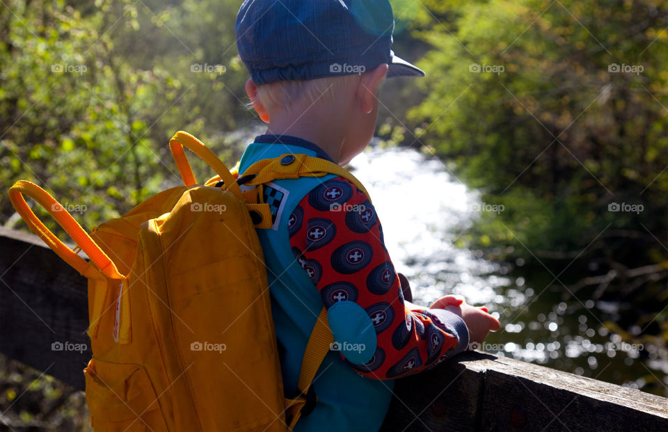 Little boy on adventure
