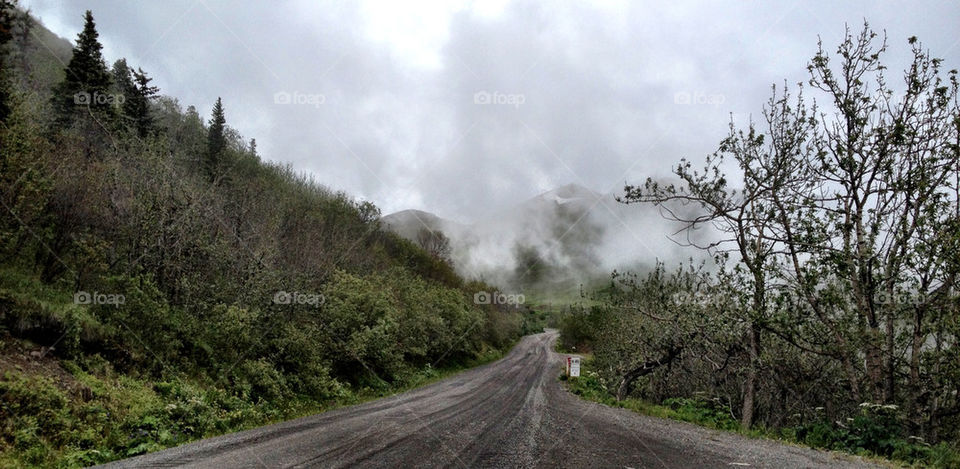 range mountain road cloud by -30-