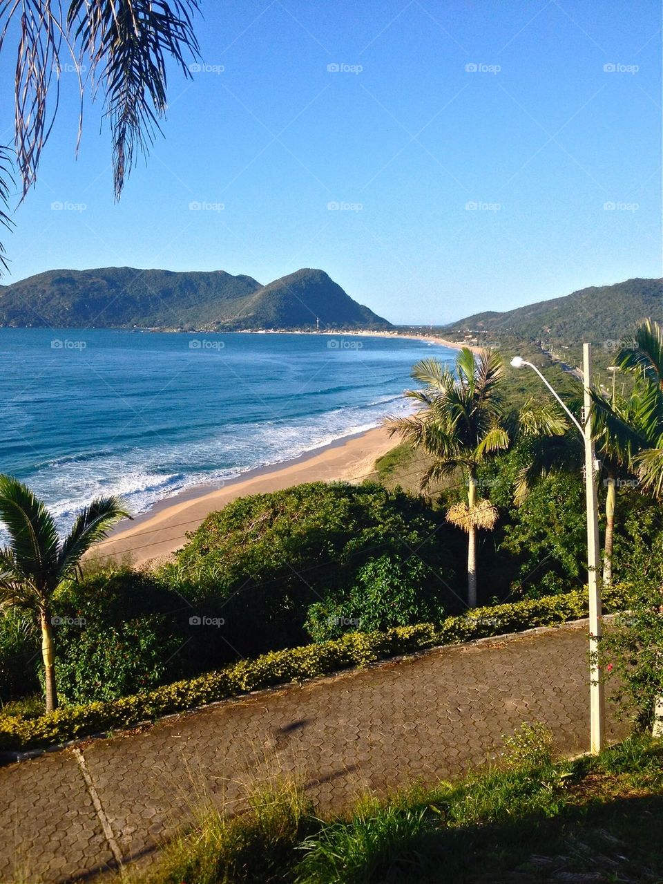 Beach seen from above