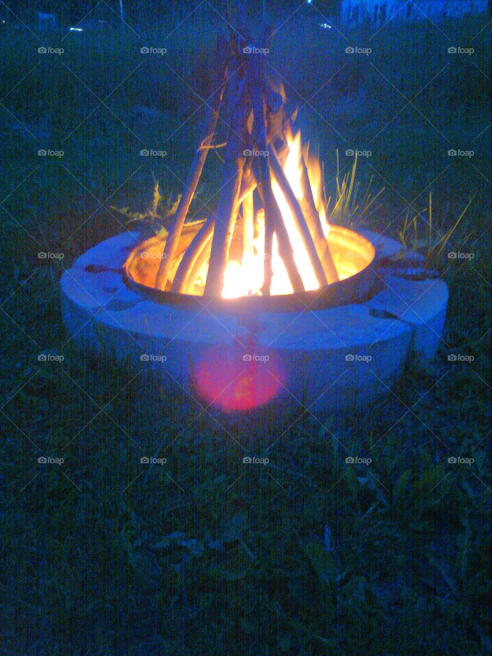 fire pit. we had to keep the mosquito's away. and it sure helped
