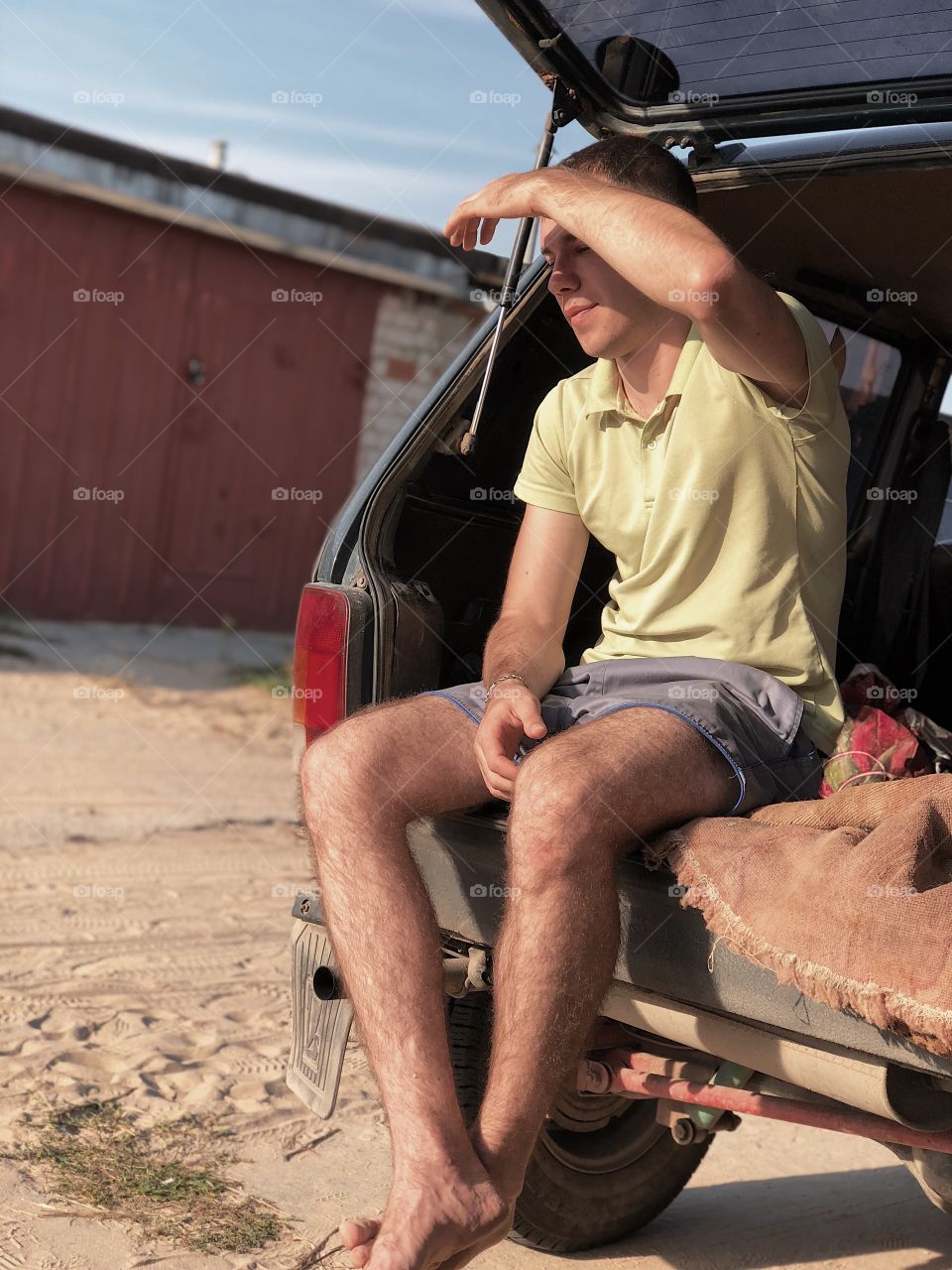 Outdoors young man portrait