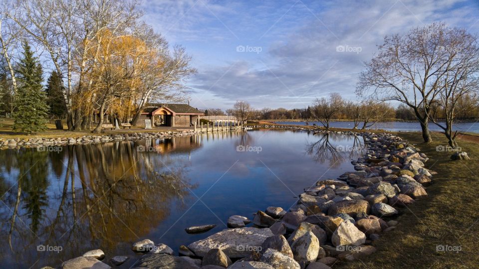 Saturday afternoon early spring at the lake