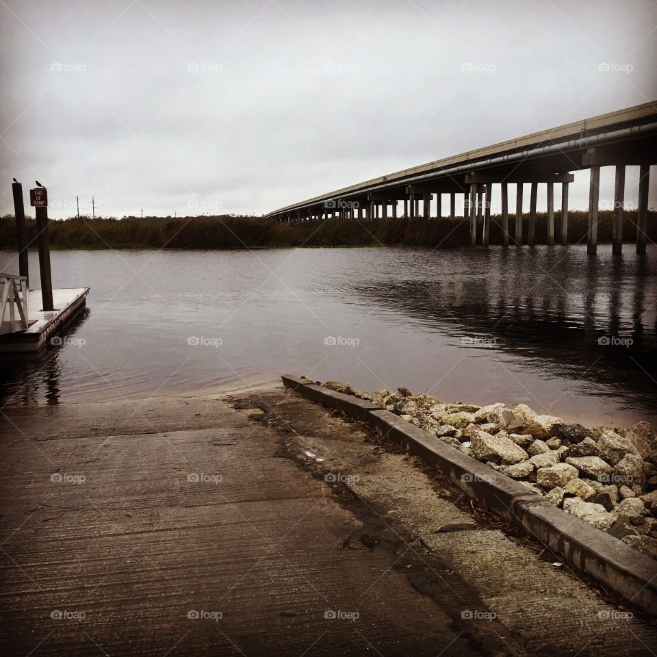Water, Sunset, Dawn, Bridge, Lake