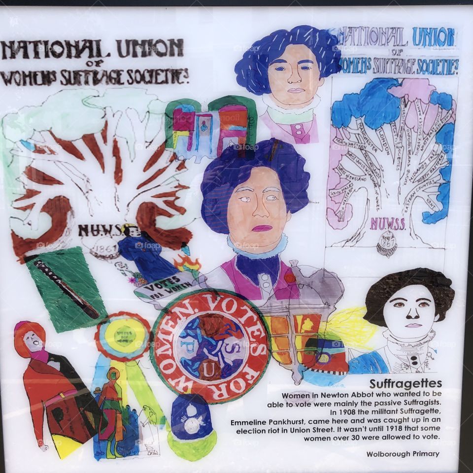 This one focuses on the “Suffragettes” movement, in Newton Abbot. 