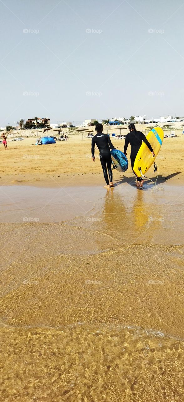 Beautiful moment near the beach at essaouira city in morocco.