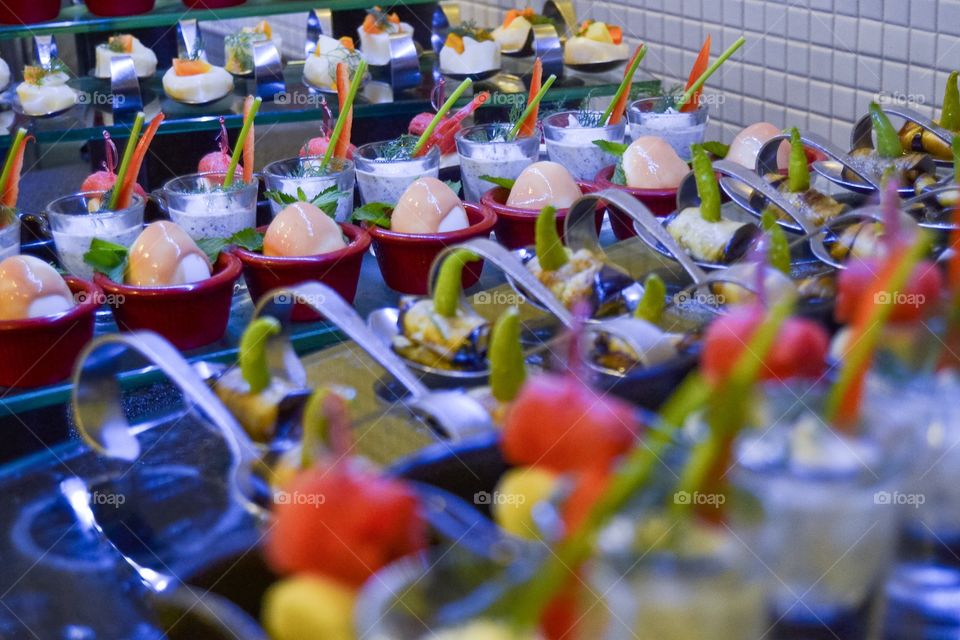 Dessert and pastries at a Turkish hotel.