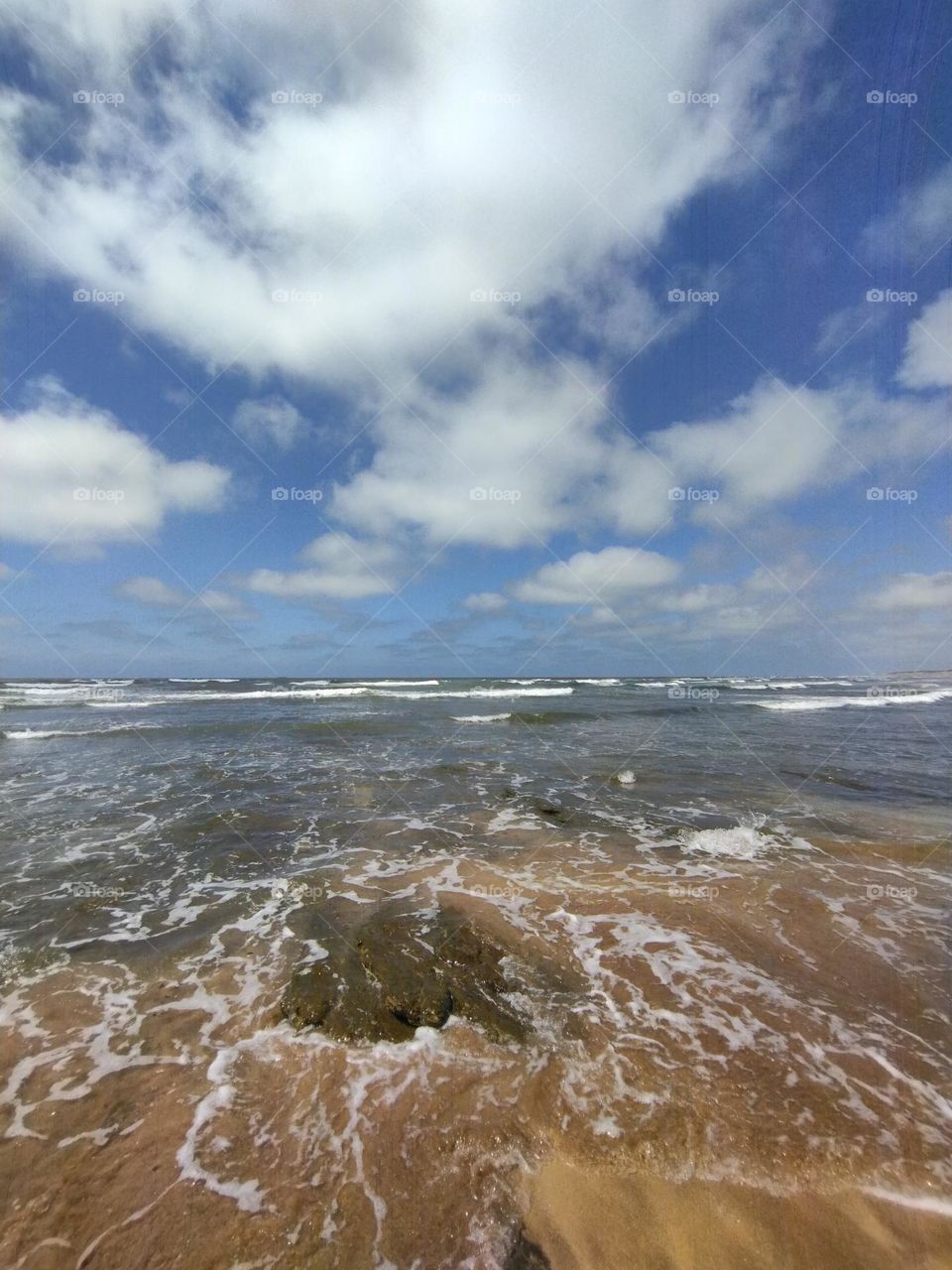 Beach and rock