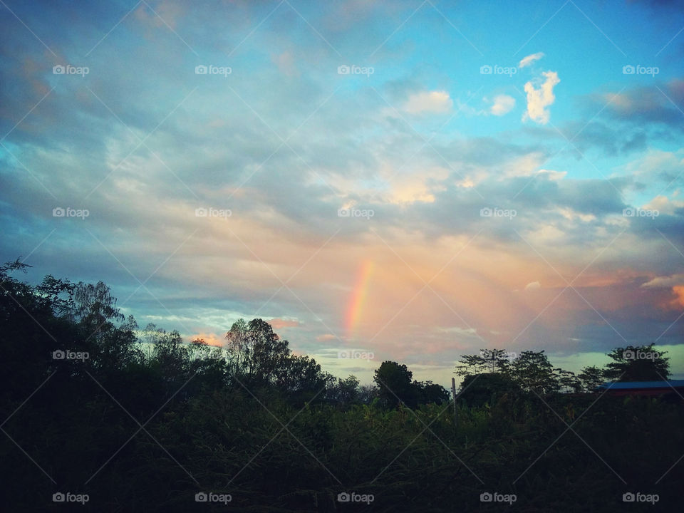 sky. rainbow
