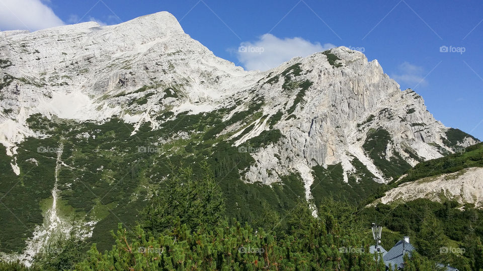 Slovenian Alps. mountains on beautifull summer day