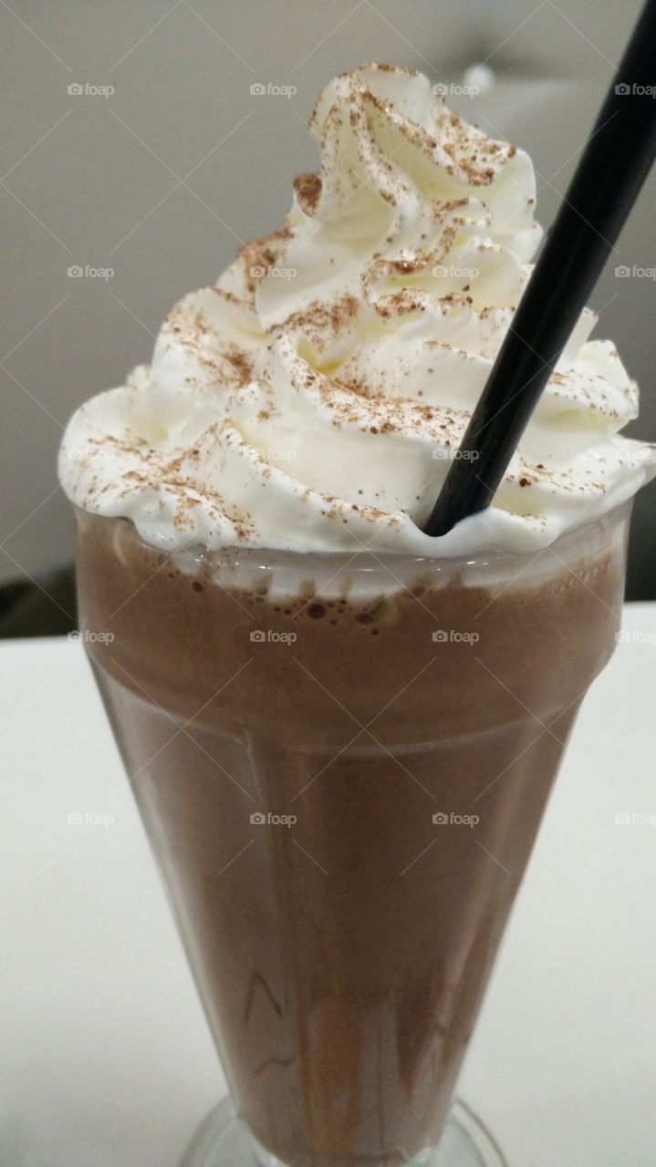 chocolate nutella banana milkshake