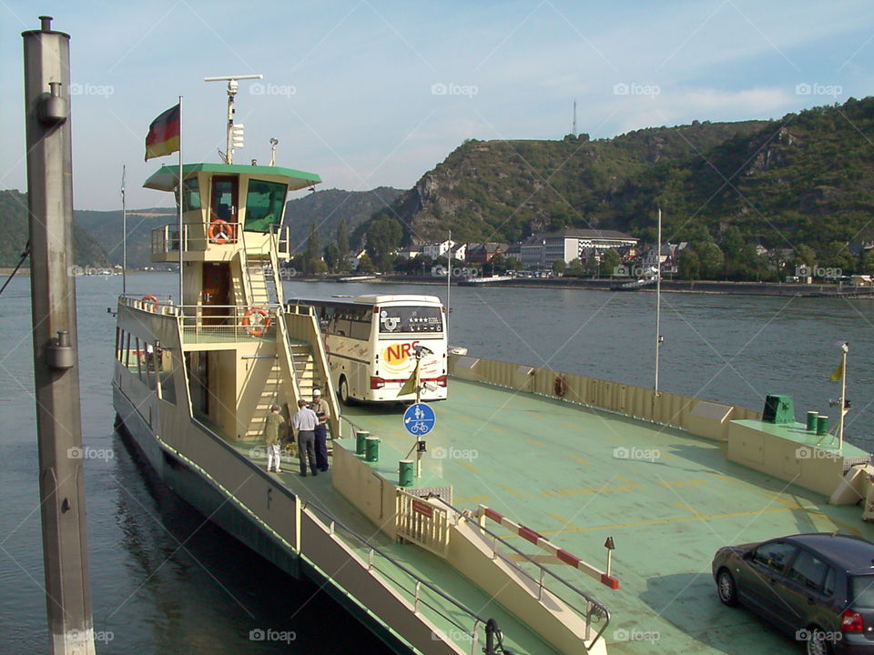 Ferryboat On Rhein