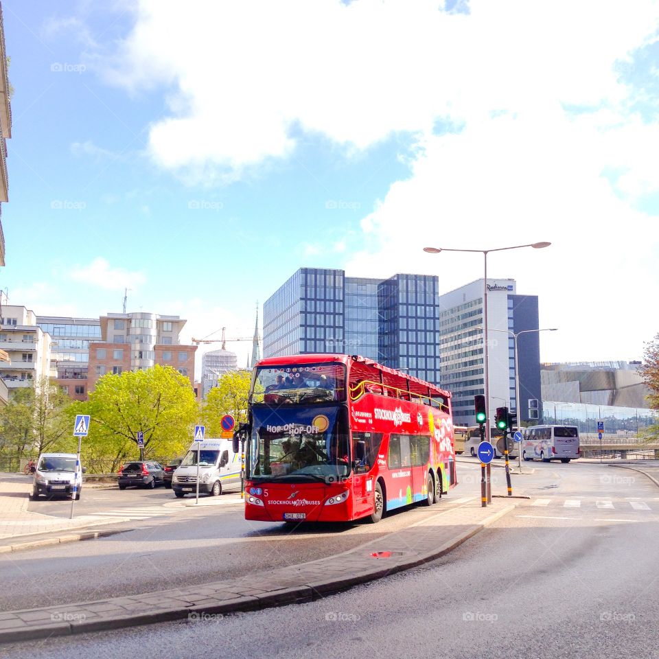 tourist bus stockholm