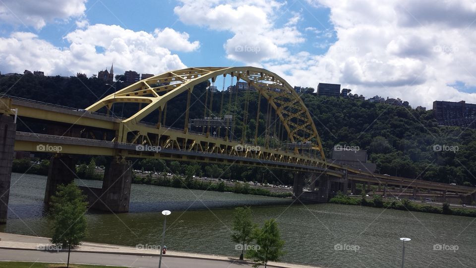 Fort Pitt Bridge. Taken from Point State Park, Pittsburgh