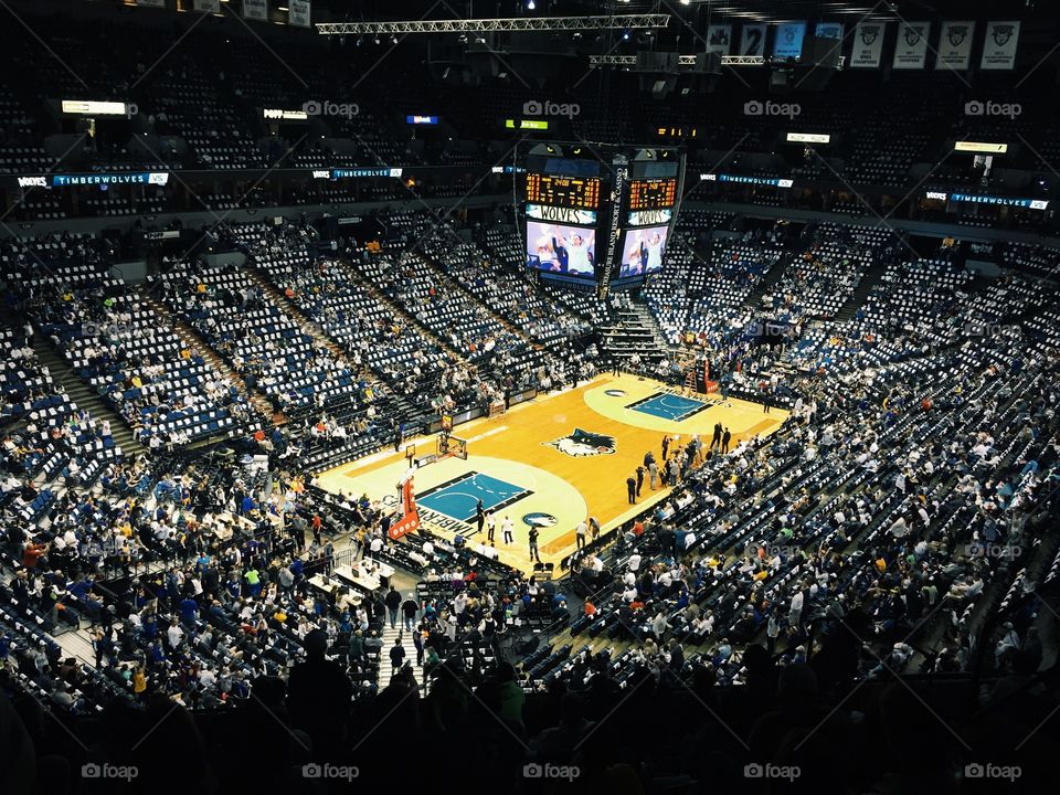 Twolves game with a view 