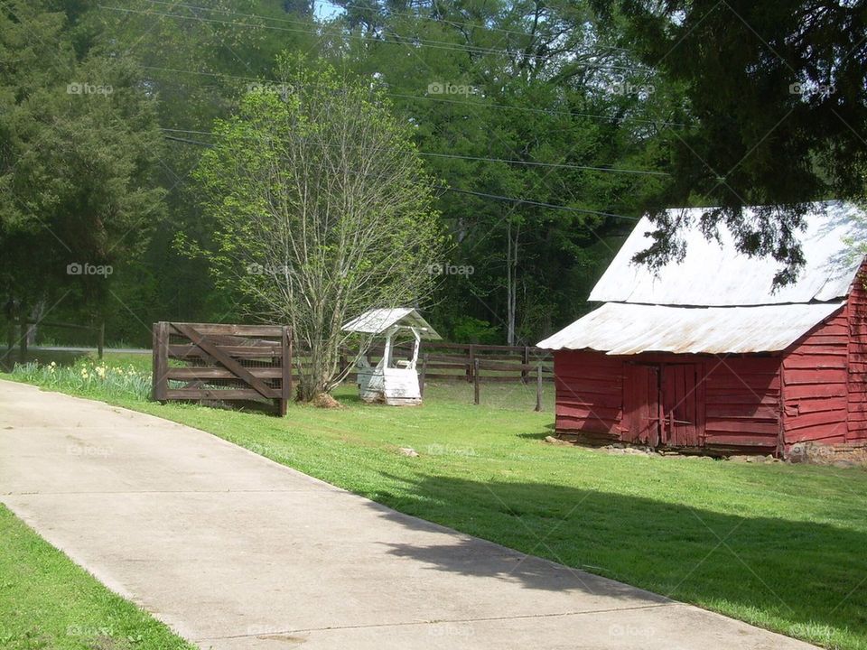 Barn wishing well 