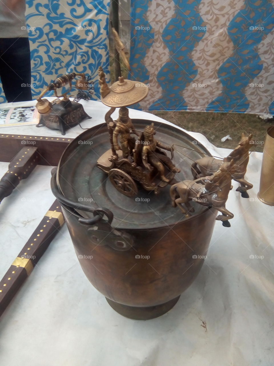 old utensils and showpiece.