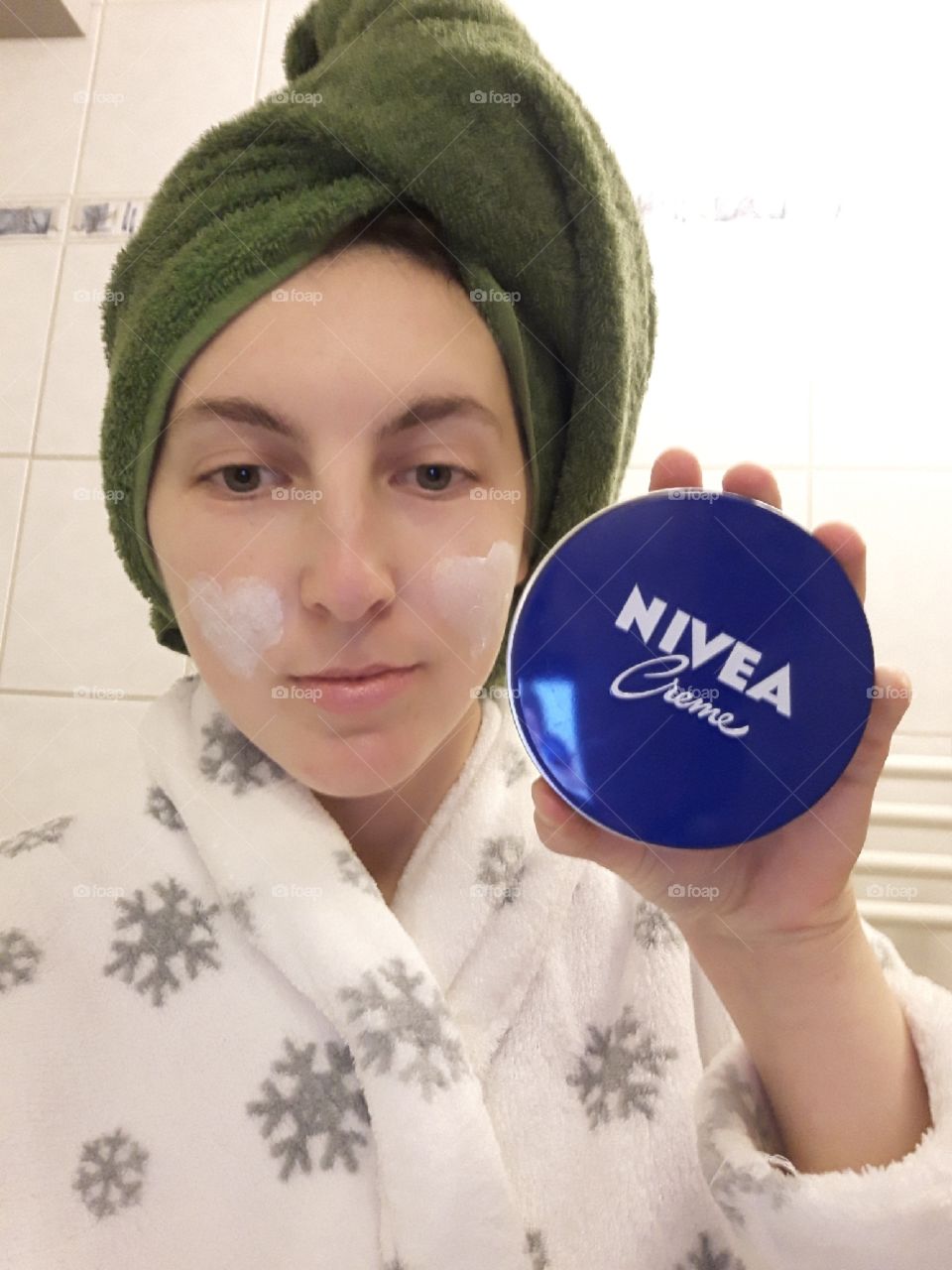 Skincare treatment with Nivea