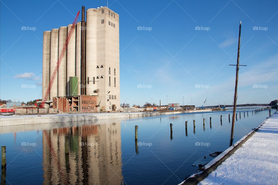 silo in Norrtälje, Sweden