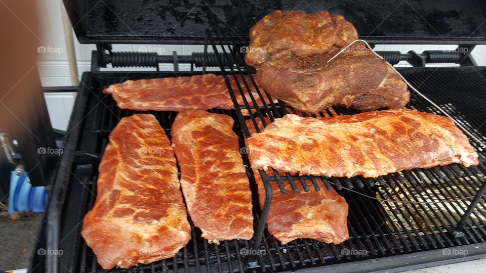 Getting the ribs on