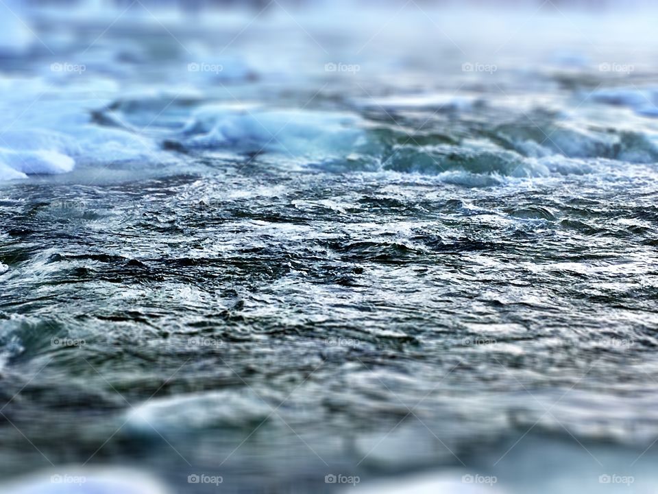 River in a cold winter day